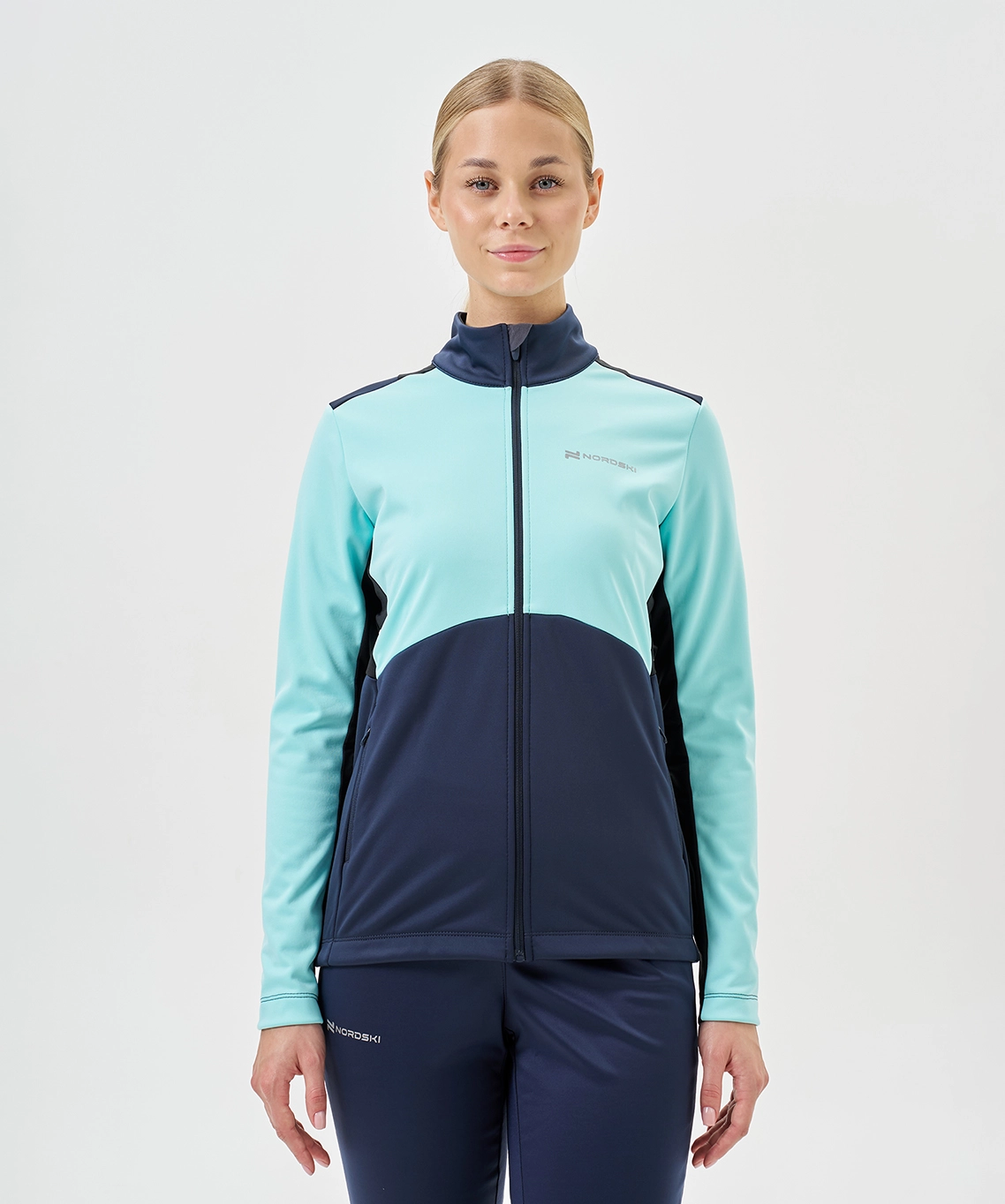 Тренировочная куртка Nordski Advance White/Pink/Blueberry W