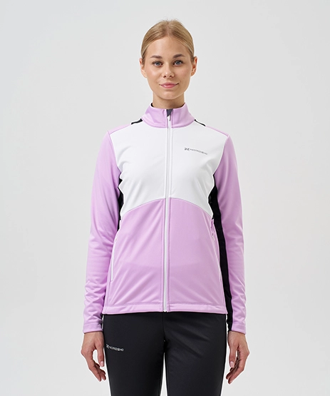Тренировочная куртка Nordski Advance White/Pink/Blueberry W