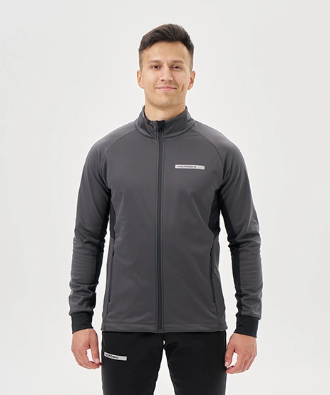 Тренировочная куртка Nordski Core Black/Light Blue