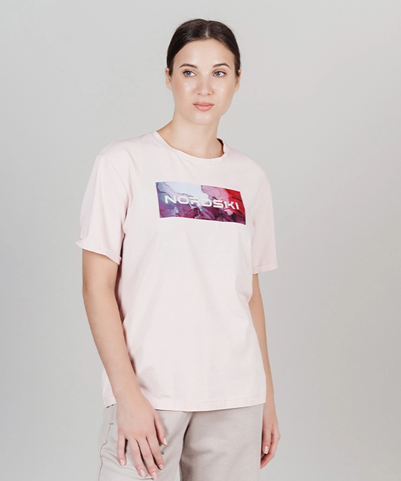 Футболка Nordski Simple Logo Black/Crystal W