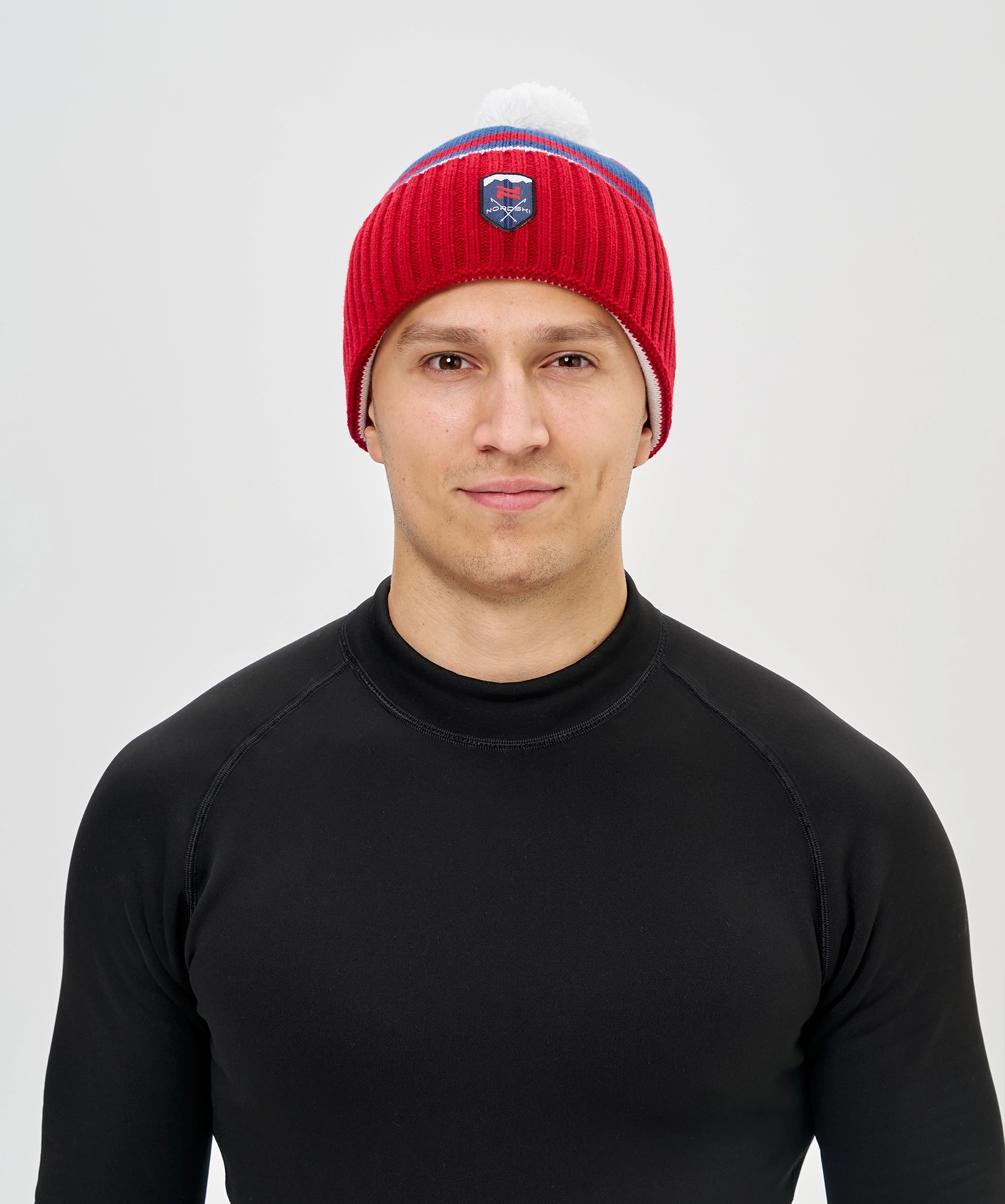 Шапка Nordski Severe Black/Grey/White