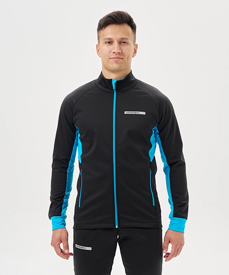 Тренировочная куртка Nordski Core Black/Light Blue