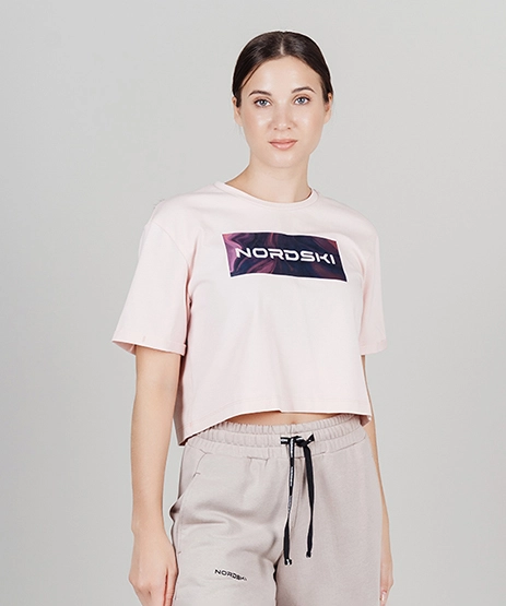 Футболка Nordski Simple Logo Black/Crystal W