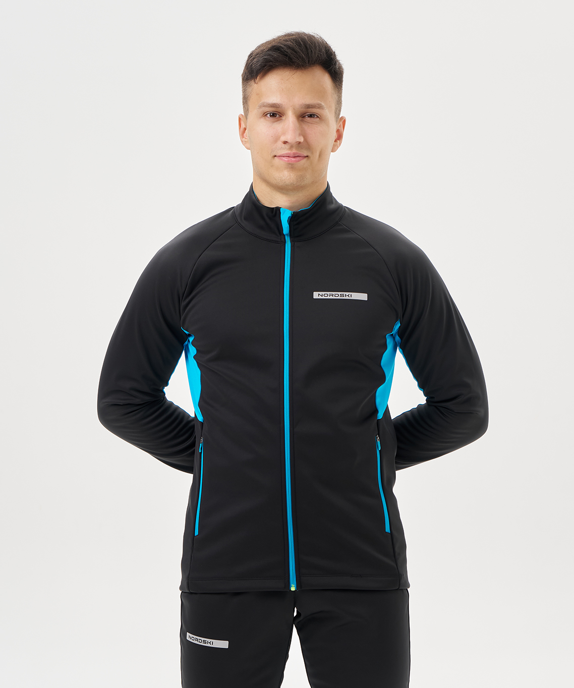 Тренировочная куртка Nordski Core Black/Breeze