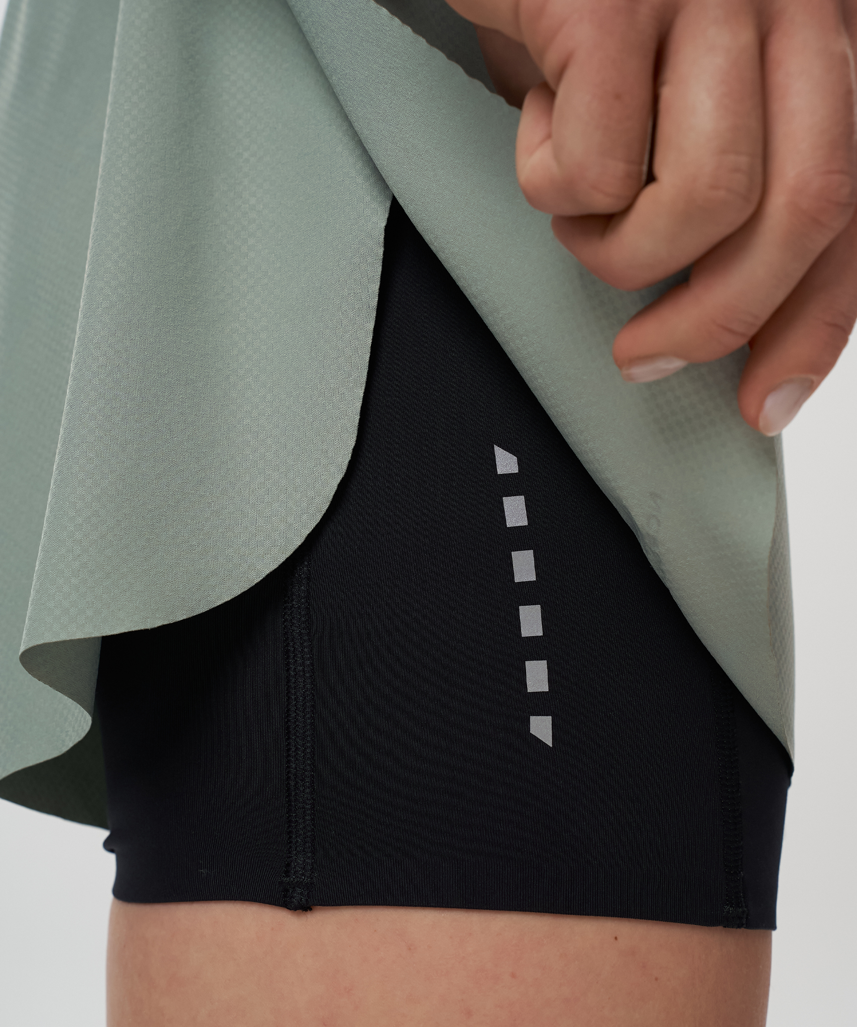Шорты 2 в 1 Nordski Road Ice Mint/Black W