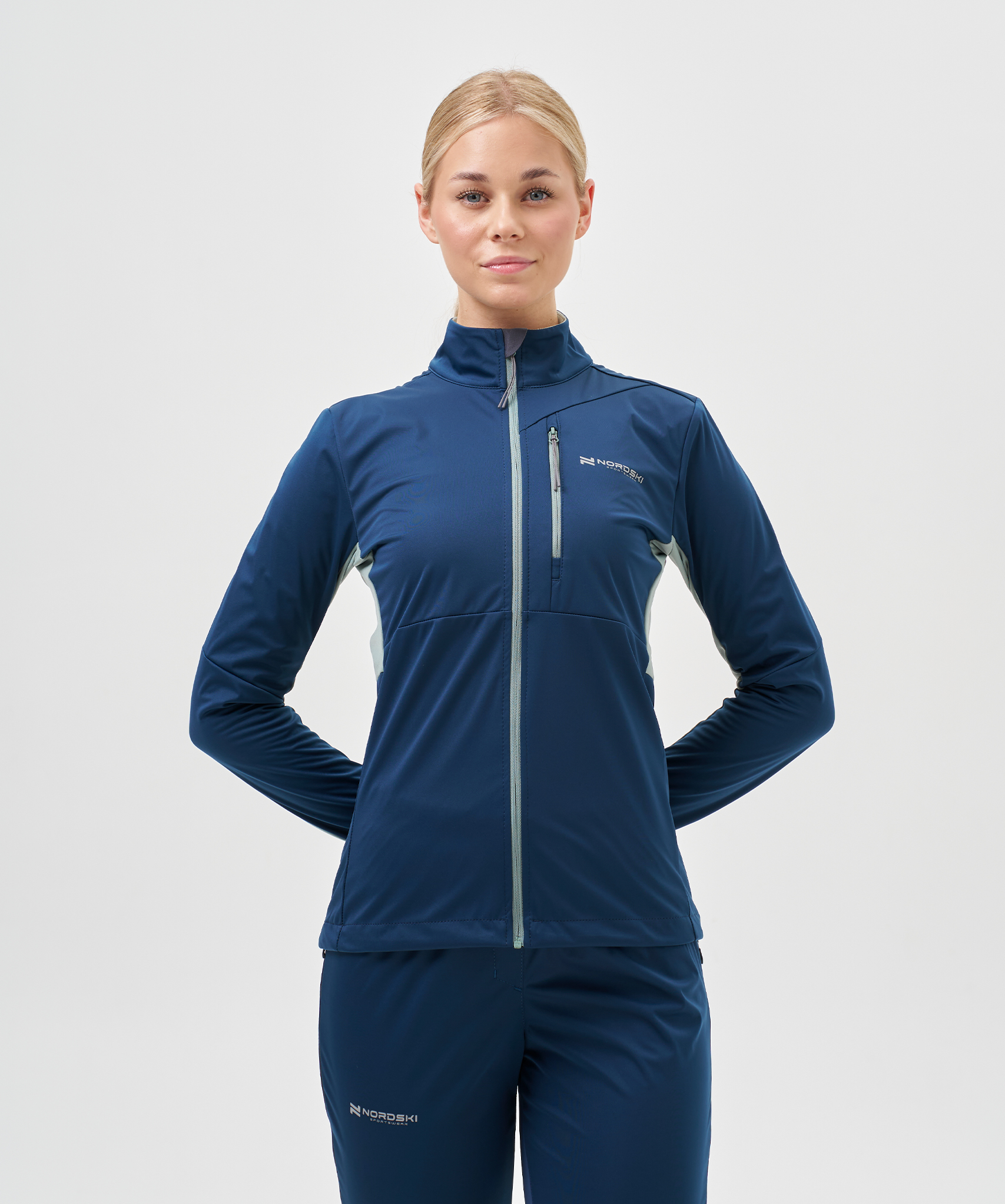 Тренировочная куртка Nordski PRO TOUR White/Deep/Red W