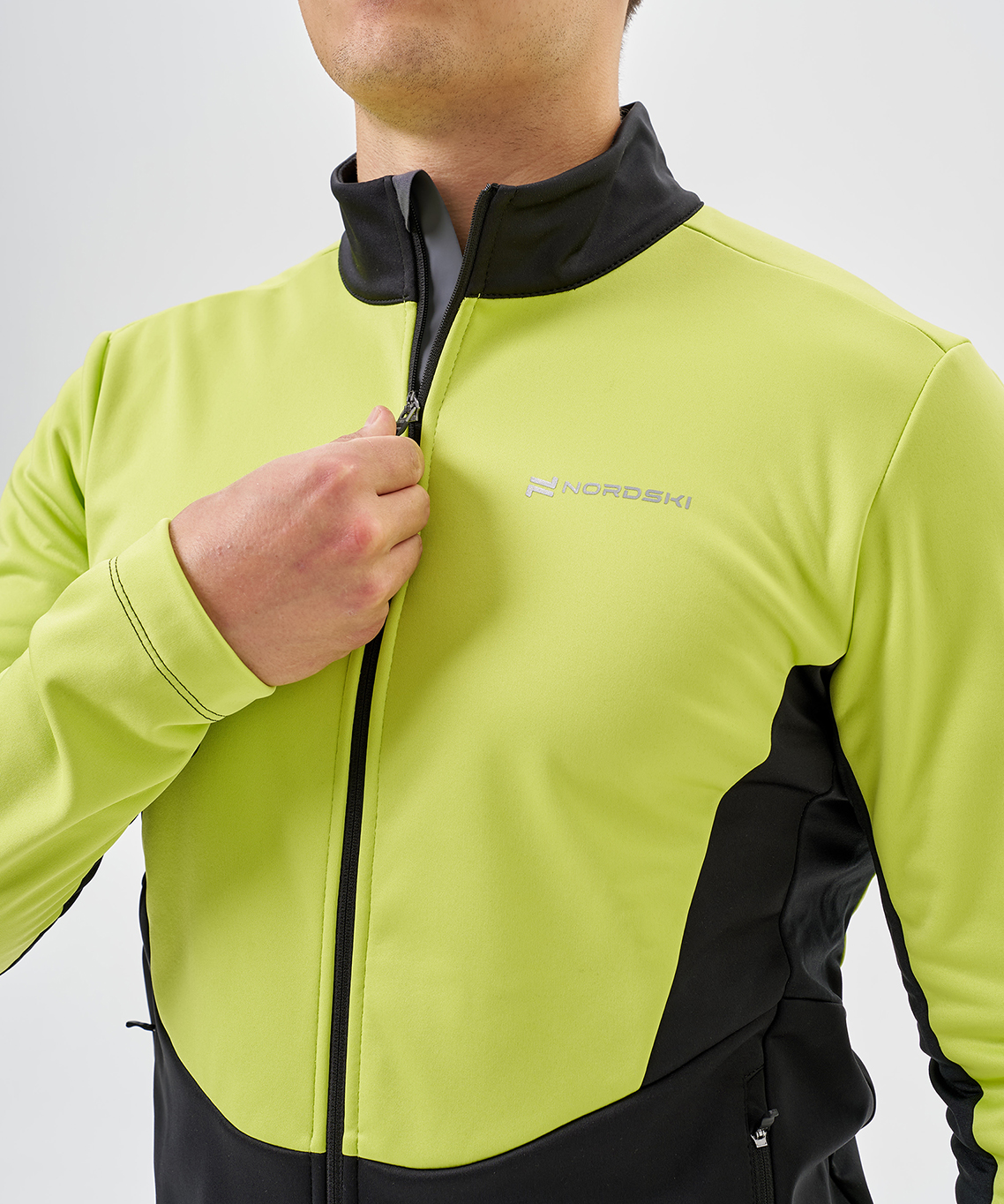 Тренировочная куртка Nordski Advance Lime/Black