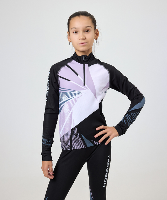 Гоночный костюм Nordski Jr. Heat Black/Lavender