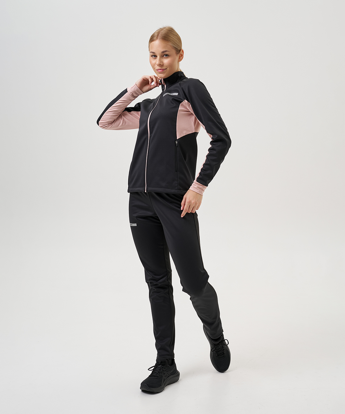 Тренировочная куртка Nordski Core Black/Soft Pink W