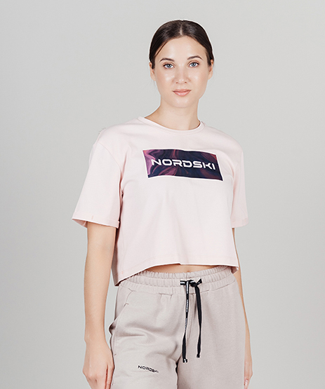 Футболка Nordski Simple Logo Beige/Sunset W