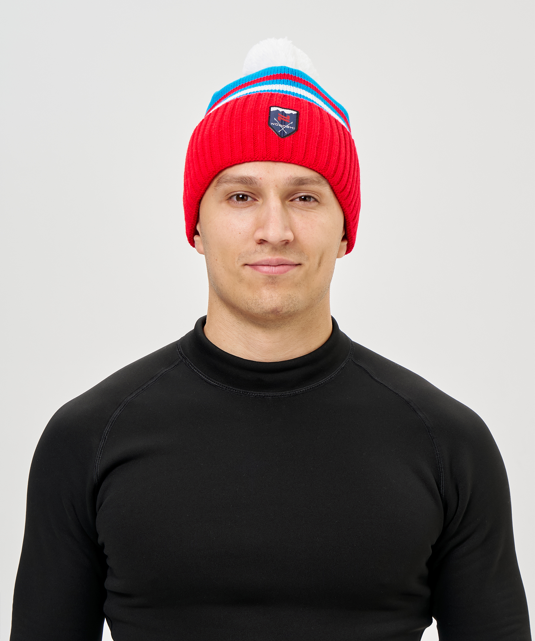 Шапка Nordski Severe White/Grey