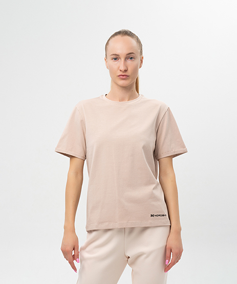 Футболка Nordski Simple Logo Beige/Sunset W
